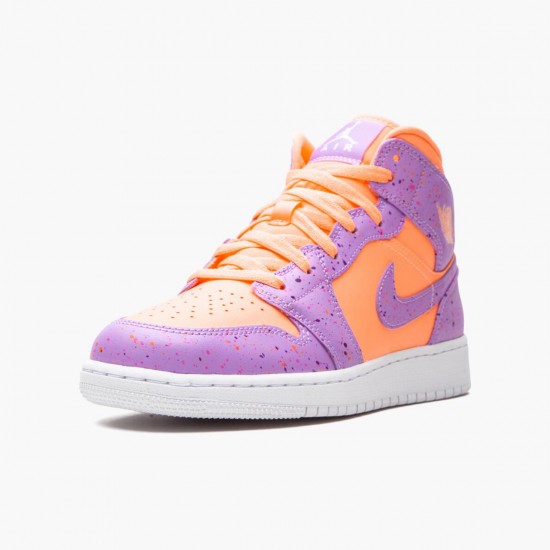 Air Jordan 1 Mid SE "Atomic Pulse" Orange Pulse/Atomic Violet AV5174 800 AJ1 Jordan