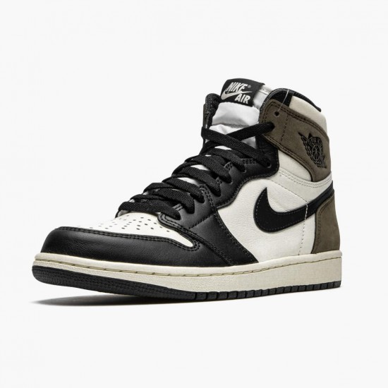 Air Jordan 1 Retro High Dark Mocha Sail/Dark Mocha-Black-Black 555088 105 AJ1 Jordan