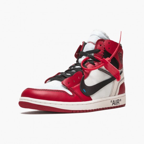 Air Jordan 1 Retro High Off-White Chicago AJ1 AA3834 101 White/Black-Varsity Red Jordan