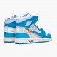 Air Jordan 1 Retro High Off-White "University Blue" AJ1 AQ0818 148 White/Dark Powder Blue-Cone Jordan
