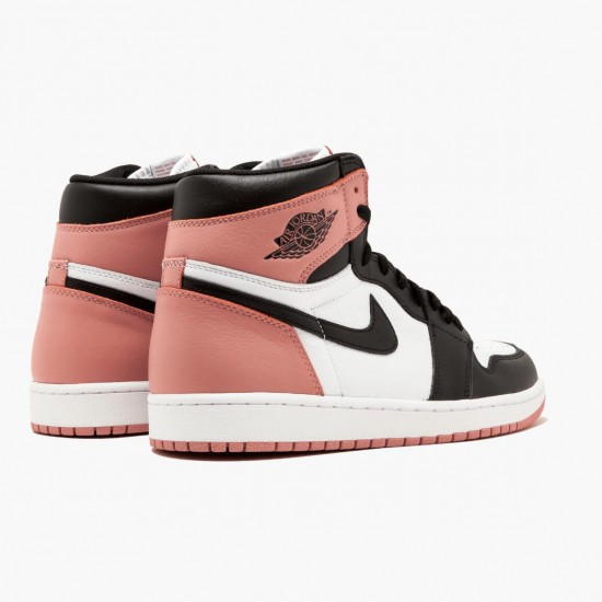 Air Jordan 1 Retro High "Rust Pink" White/Black-Rust Pink 861428 101 AJ1 Jordan