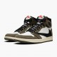 Air Jordan 1 High OG TS SP Travis Scott Sail/Dark Mocha-University Red CD4487 100 AJ1