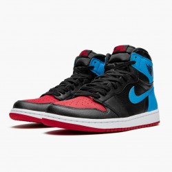 Air Jordan 1 High OG "UNC To Chicago" Black/Dark Powder Blue/Gym Red CD0461 046 AJ1