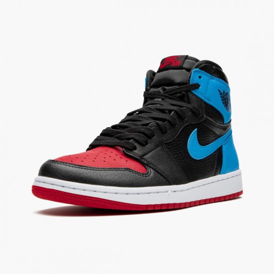 Air Jordan 1 High OG UNC To Chicago Black/Dark Powder Blue/Gym Red CD0461 046 AJ1