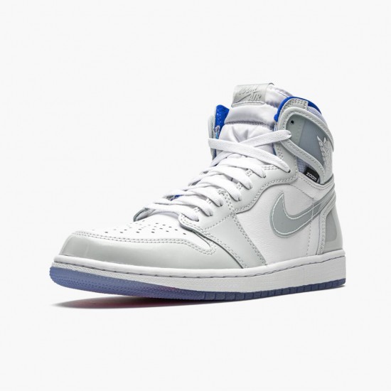 Air Jordan 1 High Zoom Racer Blue White/White-Racer Blue AJ1 CK6637 104