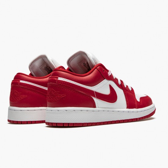 Air Jordan 1 Low "Gym Red/White" Gym Red/Gym-Red Whte 553560 611 AJ1