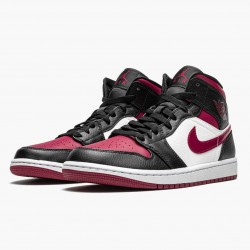 Air Jordan 1 Mid "Bred Toe" Black/Gym Red-White 554724 066 AJ1