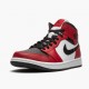 Air Jordan 1 Mid Chicago Black Toe Black/Gym Red-White 554724 069 AF1