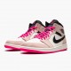 Air Jordan 1 Mid "Crimson Tint" Crimson Tint/Hyper Pink-Black 852542 801 AJ1