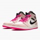 Air Jordan 1 Mid Crimson Tint Crimson Tint/Hyper Pink-Black 852542 801 AJ1