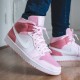 Air Jordan 1 Mid "Digital Pink" Digital Pink/White-Pink Foam-Sail CW5379 600 Womens AJ1 Jordan