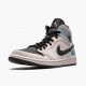 Air Jordan 1 Mid Dirty Powder Iridescent Barely Rose/Black/Multi BQ6472 602 AJ1 Jordan