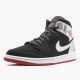 Air Jordan 1 Mid "Johnny Kilroy" Black/Gym Red-Metallic Silver 554724 057 AJ1