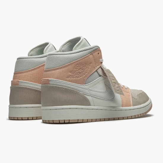Air Jordan 1 Mid "Milan" Sail/Light Bone-String-Shimmer CV3044 100 AJ1