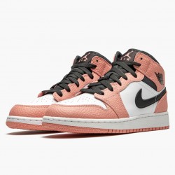 Air Jordan 1 Mid "Pink Quartz" Pink Quartz/DK Smoke Grey 555112 603 AJ1