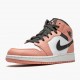 Air Jordan 1 Mid Pink Quartz Pink Quartz/DK Smoke Grey 555112 603 AJ1