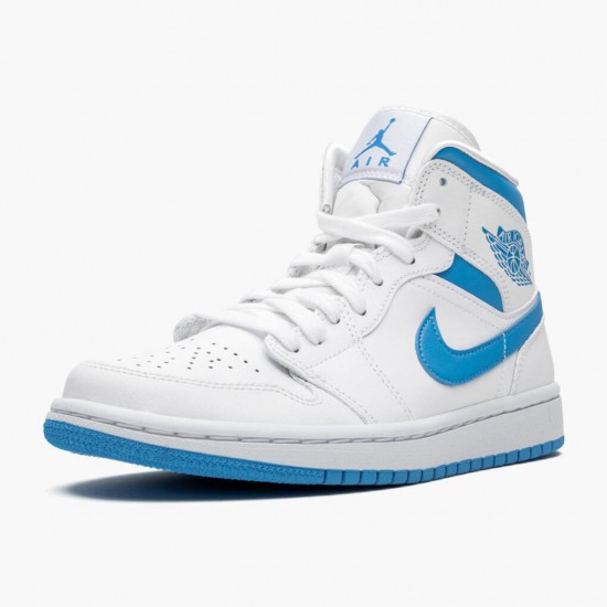 Air Jordan 1 Mid UNC University Blue/White AJ1 BQ6472 114