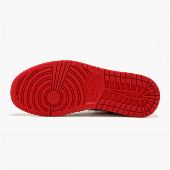 Air Jordan 1 Retro High Black Toe White/Black-Gym Red 555088 184 AJ1 Jordan