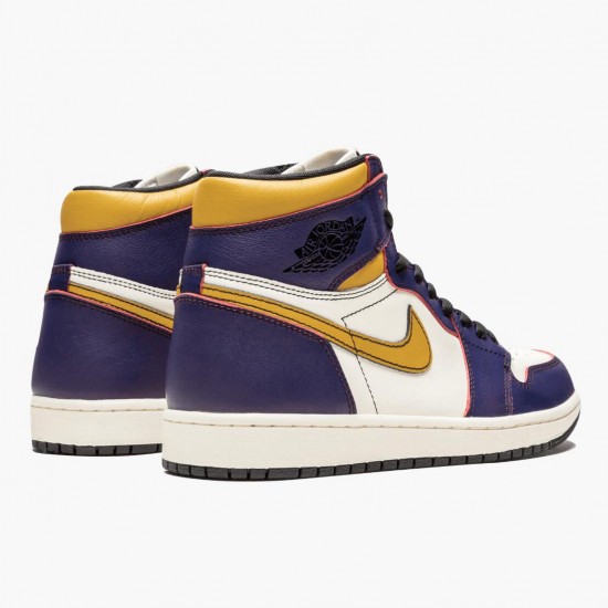 Air Jordan 1 Retro High OG Defiant SB LA to Chicago Purple/Sail-University Gold-Bl CD6578 507 AJ1 Jordan