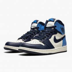 Air Jordan 1 Retro High OG "Obsidian/University Blue" 555088 140 AJ1