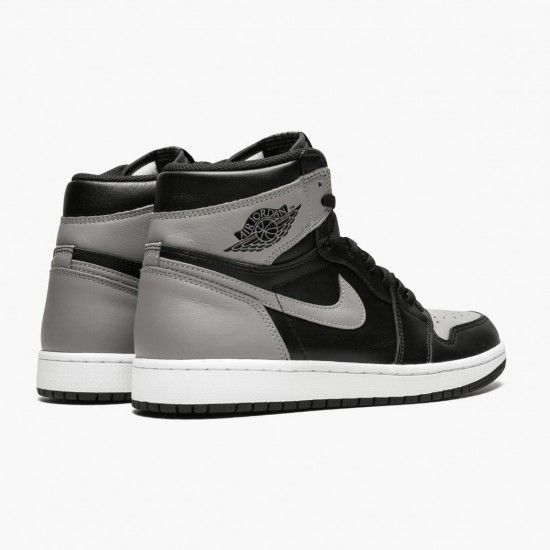 Air Jordan 1 Retro High Shadow Black/Medium-Grey White 555088 013 AJ1 Jordan