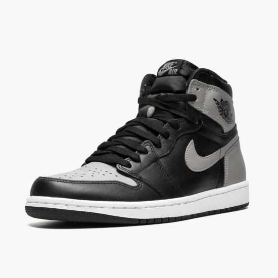 Air Jordan 1 Retro High "Shadow" Black/Medium-Grey White 555088 013 AJ1 Jordan