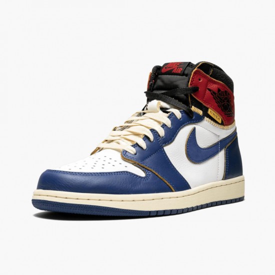Air Jordan 1 Retro High Union Los Angeles "Storm Blue" White/Stormblue-Varsity Red BV1300 146 AJ1 Jordan