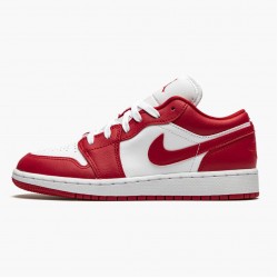 Air Jordan 1 Low "Gym Red/White" Gym Red/Gym-Red Whte 553560 611 AJ1