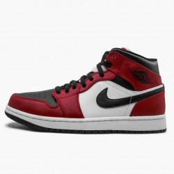 Air Jordan 1 Mid "Chicago Black Toe" Black/Gym Red-White 554724 069 AF1