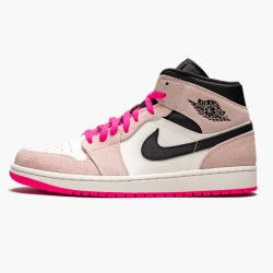 Air Jordan 1 Mid "Crimson Tint" Crimson Tint/Hyper Pink-Black 852542 801 AJ1