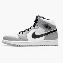 Air Jordan 1 Mid "Light Smoke Grey" Light Smoke Grey/Black-White 554724 092 AJ1 Jordan