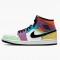 Air Jordan 1 Mid SE "Multicolor" White/Black/Lightbulb/Team Ora CW1140 100 AJ1