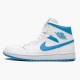 Air Jordan 1 Mid UNC University Blue/White AJ1 BQ6472 114