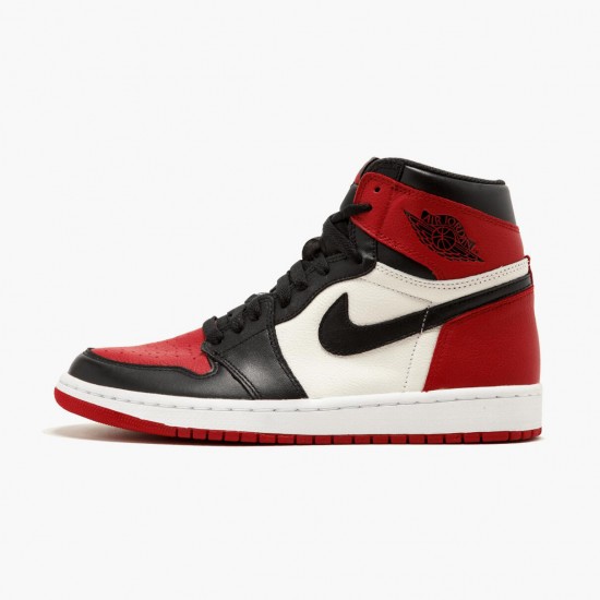 Air Jordan 1 Retro High Bred Toe Red/Black/White 555088 610 AJ1