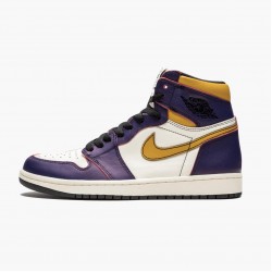 Air Jordan 1 Retro High OG Defiant SB "LA to Chicago" Purple/Sail-University Gold-Bl CD6578 507 AJ1 Jordan