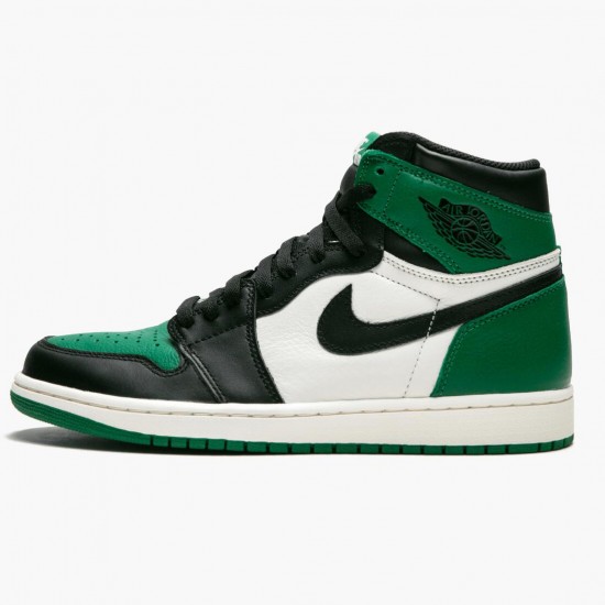 air jordan 1 pine green black sail