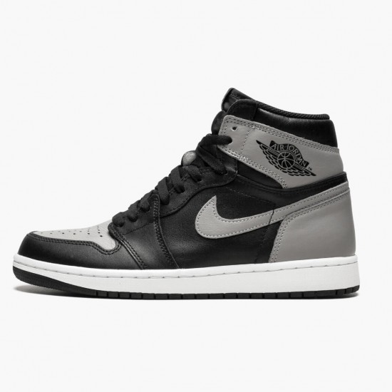 Air Jordan 1 Retro High Shadow Black/Medium-Grey White 555088 013 AJ1 Jordan