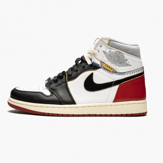 Air Jordan 1 Retro High Union Los Angeles Black Toe BV1300 106 White/Black-Varsity Red AJ1 Black Jordan