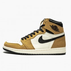 Air Jordan 1 "Rookie of the Year" Golden Harvest/Black-Sail 555088 700 AJ1 Jordan