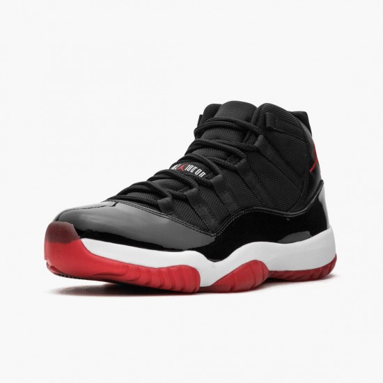 Air Jordan 11 Retro "Bred" 378037 010 Black/Varsity Red-White AJ11 Black Jordan