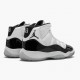 Air Jordan 11 Retro "Concord 2018" 378038 100 White Black-Concord AJ11 Black Jordan