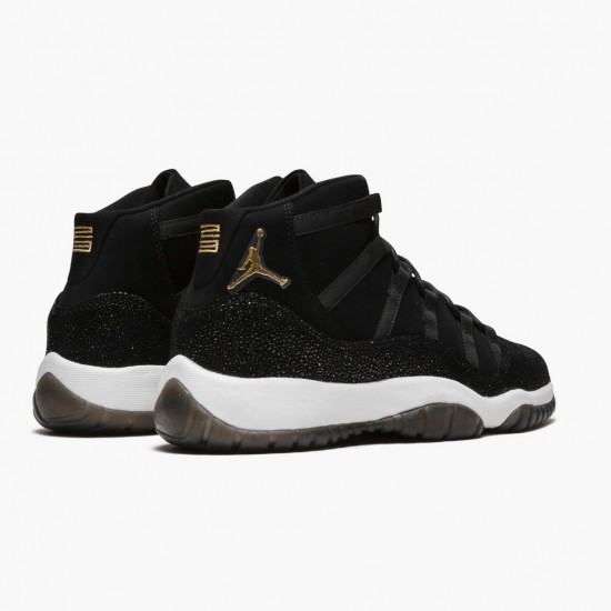 Air Jordan 11 Retro Heiress Black Stingray 852625 030 Black/Metallic Gold-White AJ11 Black Jordan