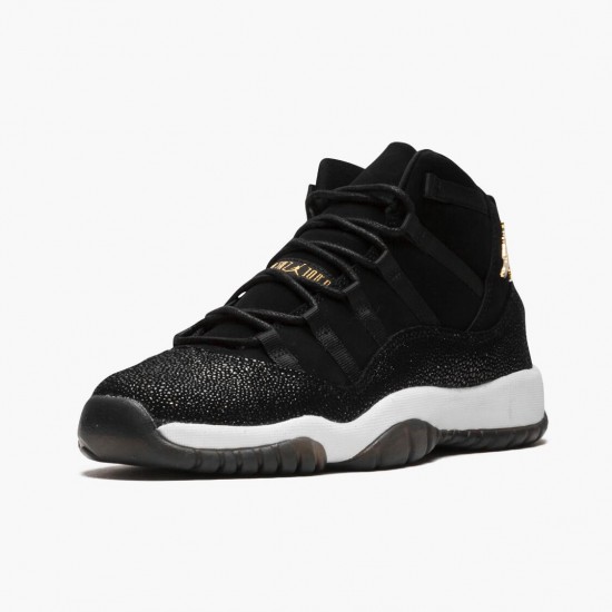 Air Jordan 11 Retro "Heiress Black Stingray" 852625 030 Black/Metallic Gold-White AJ11 Black Jordan