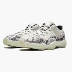 Air Jordan 11 Retro Low "Snake Light Bone" CD6846 002 Light Bone/Smoke Grey/White-Bl AJ11 Black Jordan