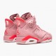 Air Jordan 6 Retro "Aleali May" WMNS CI0550 600 Rust Pink/Bright Crimson AJ6 Black Jordan