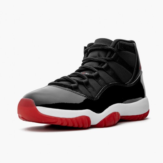 Air Jordan 11 Retro Bred” 2019 Black/White/Varsity-Red 378037 061 AJ11