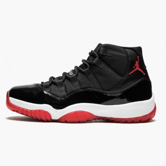 Air Jordan 11 Retro Bred 378037 010 Black/Varsity Red-White AJ11 Black Jordan