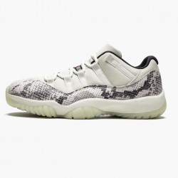 Air Jordan 11 Retro Low "Snake Light Bone" CD6846 002 Light Bone/Smoke Grey/White-Bl AJ11 Black Jordan