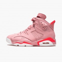 Air Jordan 6 Retro "Aleali May" WMNS CI0550 600 Rust Pink/Bright Crimson AJ6 Black Jordan