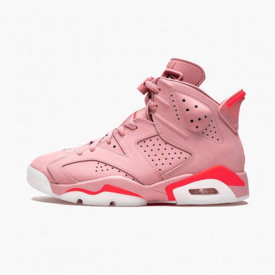 Air Jordan 6 Retro Aleali May WMNS CI0550 600 Rust Pink/Bright Crimson AJ6 Black Jordan